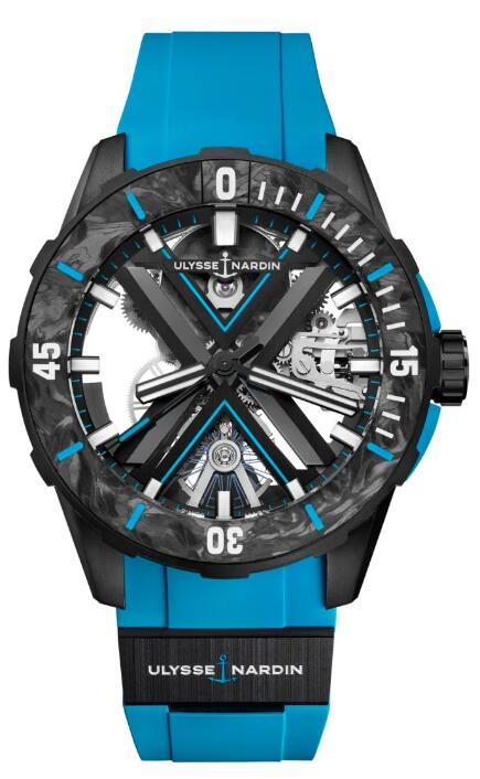 Ulysse Nardin Diver X Skeleton Azure Replica Watch Price 3723-170-2B/3A